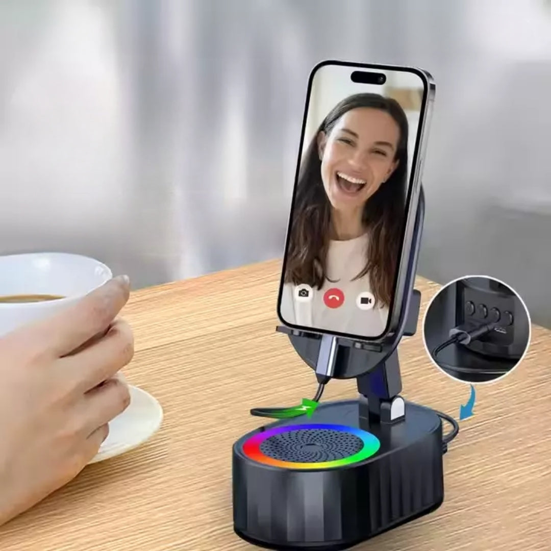 The Ultimate 2-in-1: Phone Holder & Bluetooth Speaker