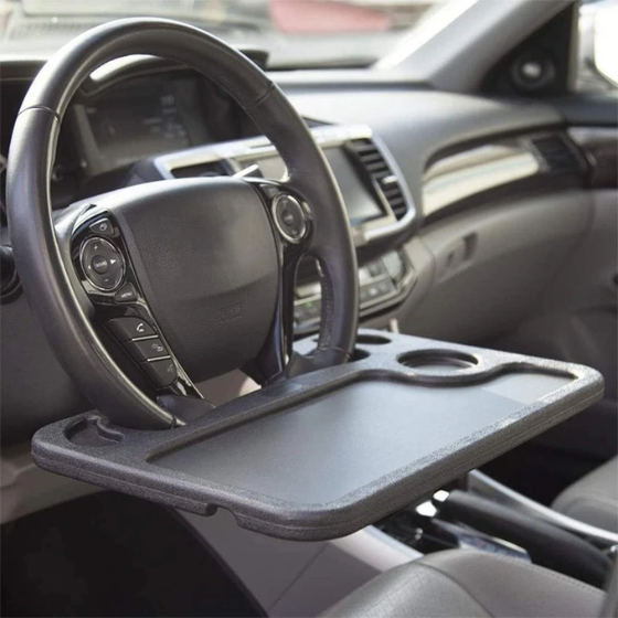 Multifunctional Car Steering Wheel Tray & Drink Holder