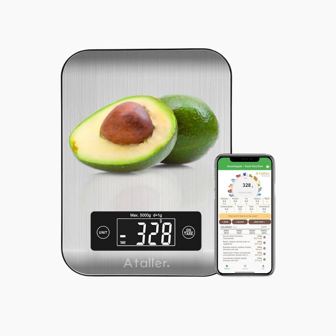 Ataller Smart Kitchen Scale – Bluetooth Enabled with Nutritional Insights