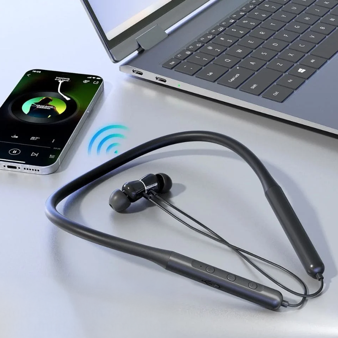 AudialPrime Smart Neckband Hearing Aid with Bluetooth & 4 Sound Modes