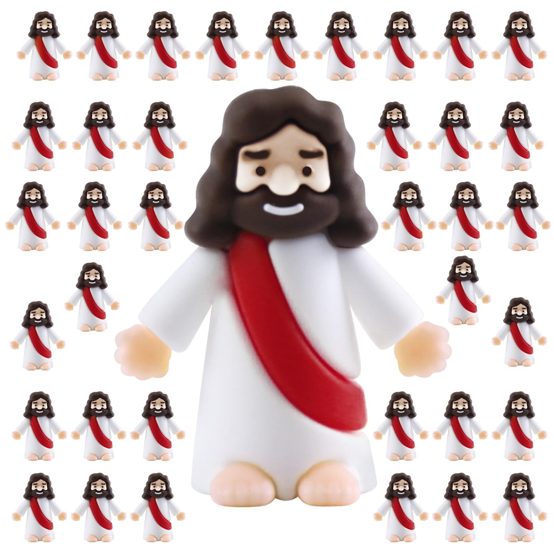 Easter Jesus Toys – 24 Mini Figurines for Crafts, Decor & Gifting