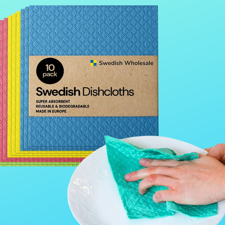 Swedish Dishcloths – Reusable Wood Pulp Fiber Kitchen Cloths