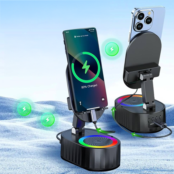 Auto-Sensing Phone Holder Speaker