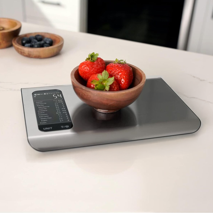 Smart Digital Nutrition Scale – Measure in Oz, Grams & ML