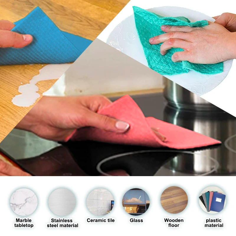 Swedish Dishcloths – Reusable Wood Pulp Fiber Kitchen Cloths