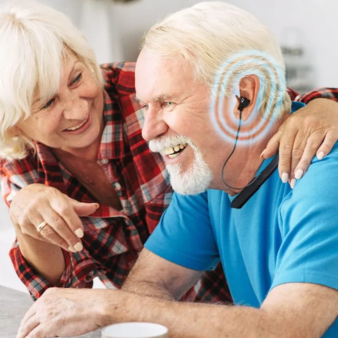 AudialPrime Smart Neckband Hearing Aid with Bluetooth & 4 Sound Modes