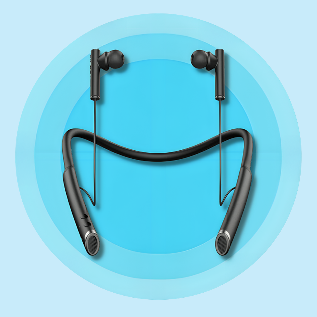 AudialPrime Smart Neckband Hearing Aid with Bluetooth & 4 Sound Modes