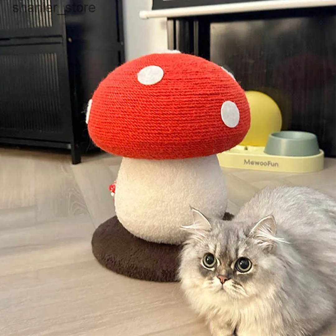 Enchanted Mushroom Cat Scratcher