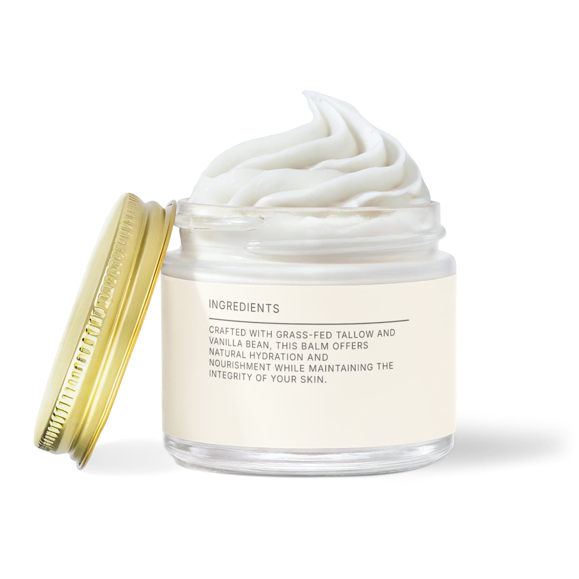 Whipped Grass-Fed Tallow Balm with Vanilla Bean